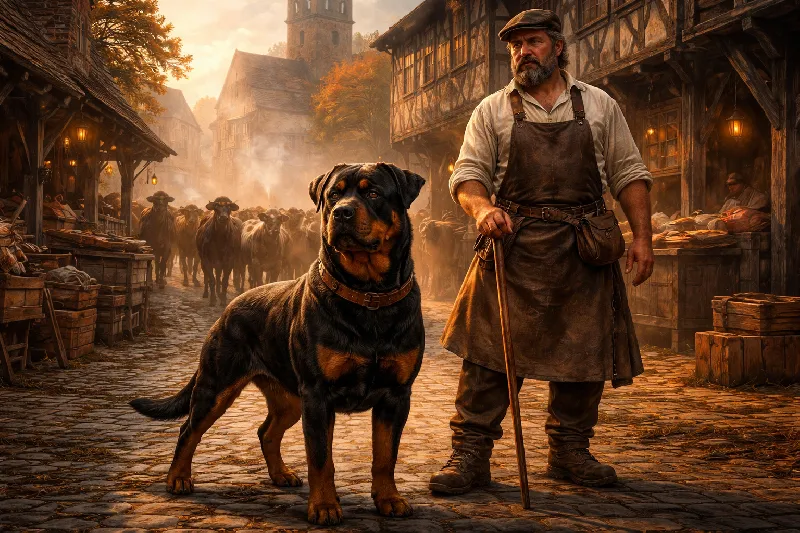 The History of the Rottweiler as a Working Dog