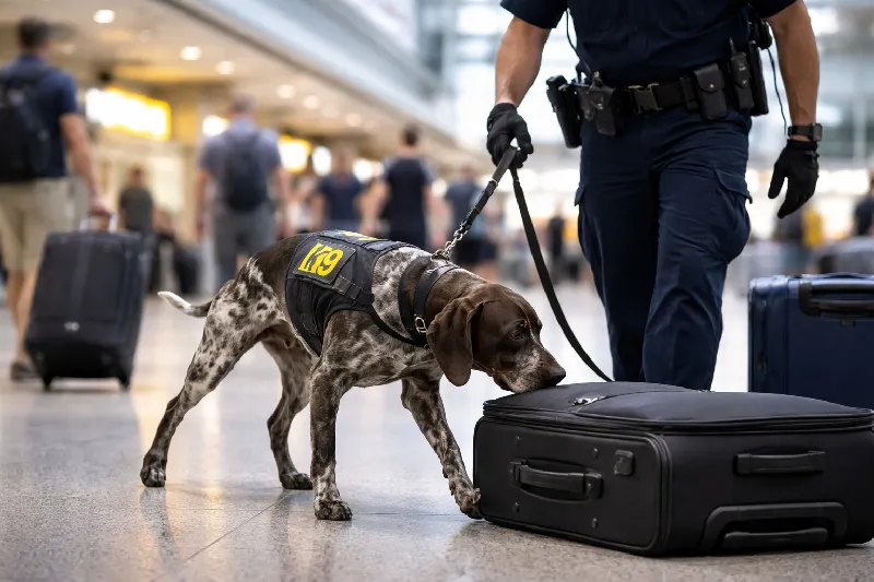 A Day in the Life of an Airport Detection Dog