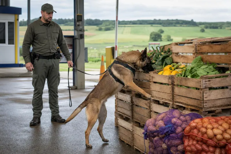 Agricultural Detection Dogs Protecting Borders