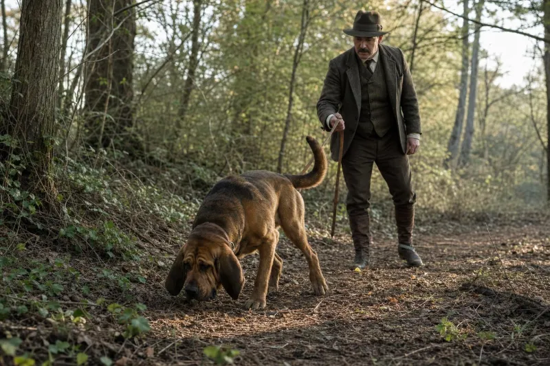 Early Tracking Dogs Used by Law Enforcement